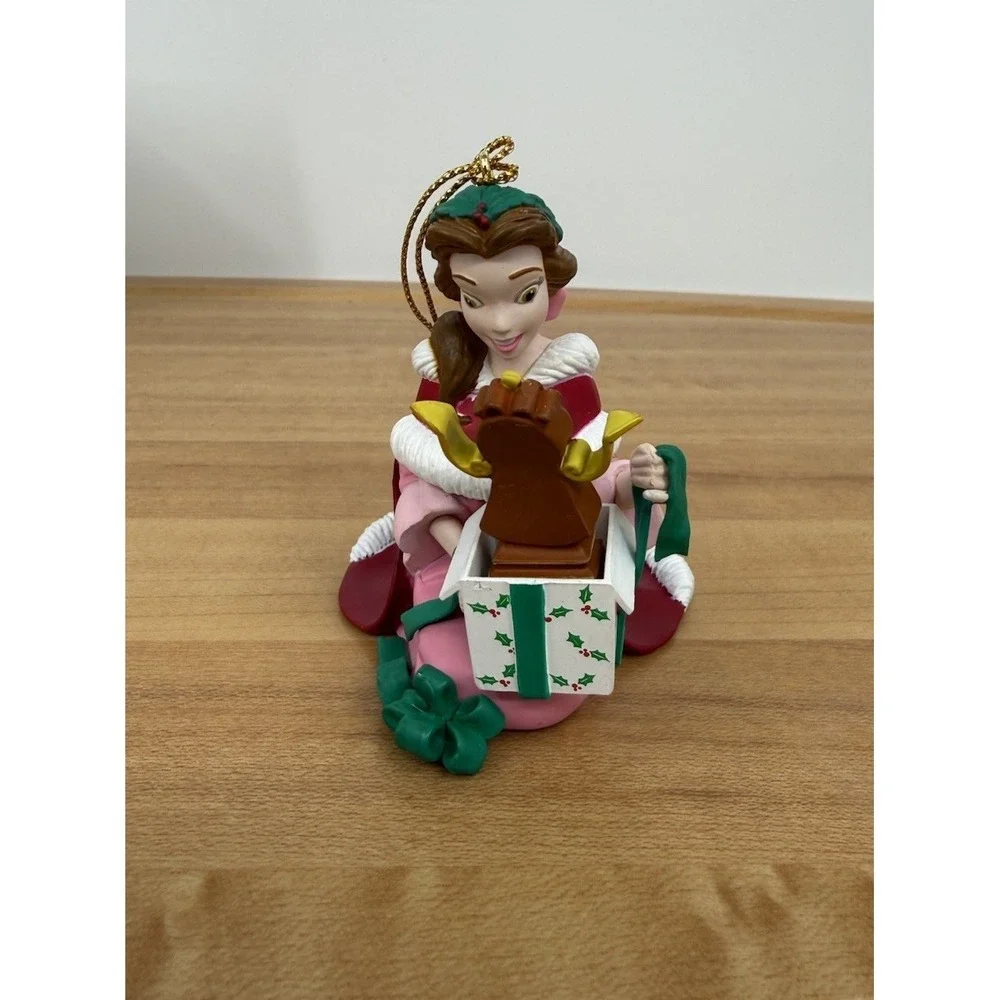 (2) Disney's Christmas Magic Ornaments Made by Grolier Beauty‎ (Belle) & Beast
